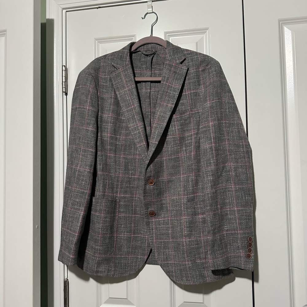Carlo Barbera 40r Men’s Plaid Blazer